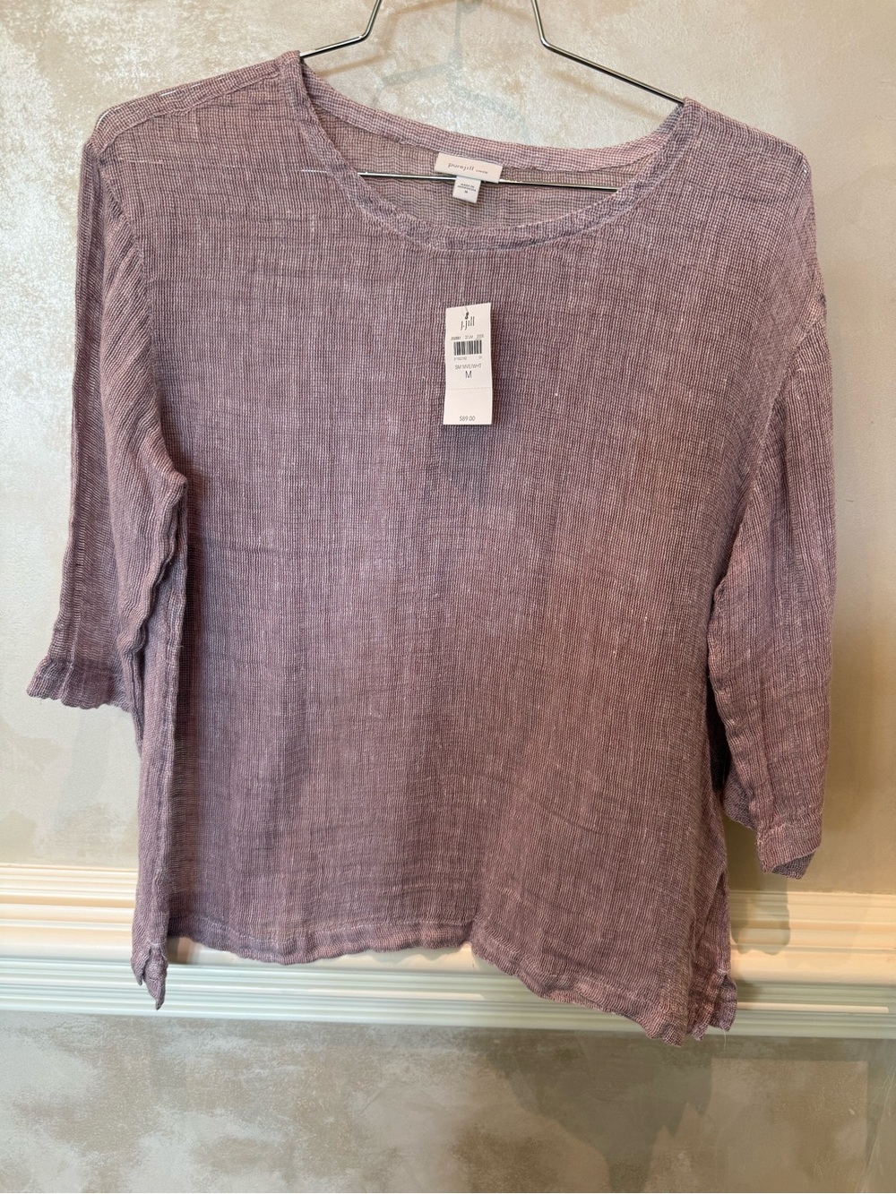 J. Jill Relaxed Linen-Blend Tunic Top
